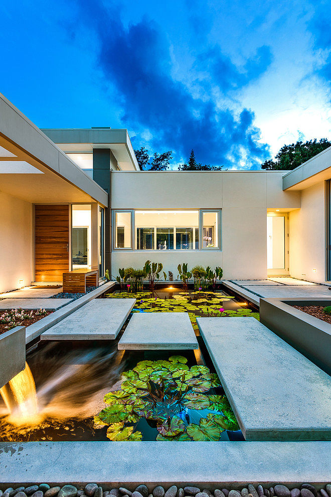 Lotus on Orange by Leader Design Studio